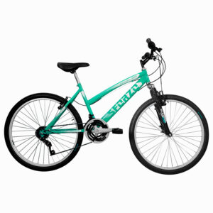 Bicicleta Sforzo Dama Rin 26 Aro Sencillo 18 Cambios Suspensión - Verde Menta